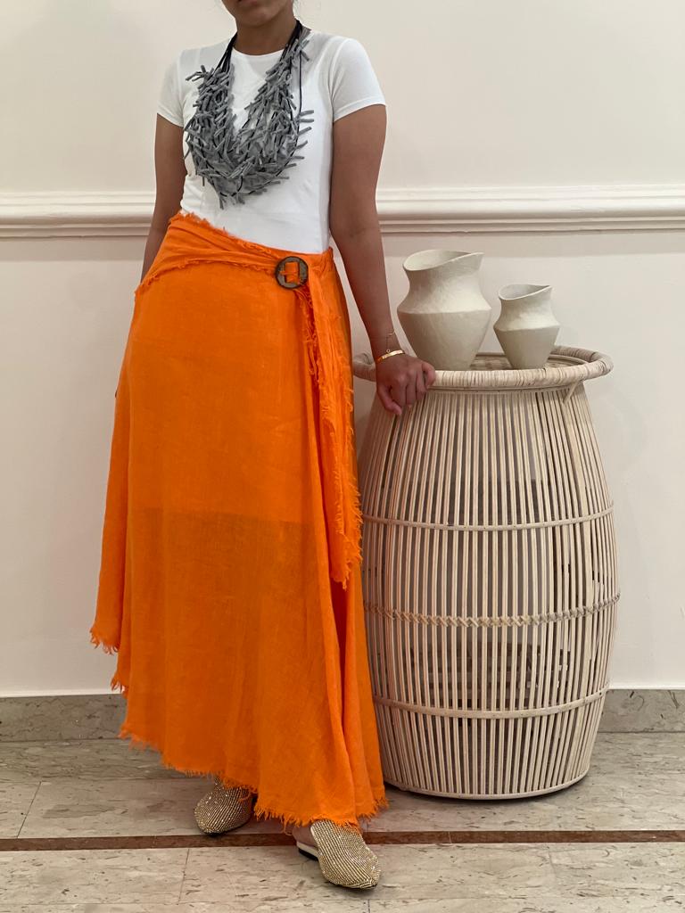 Linen skirt (Available in colours)