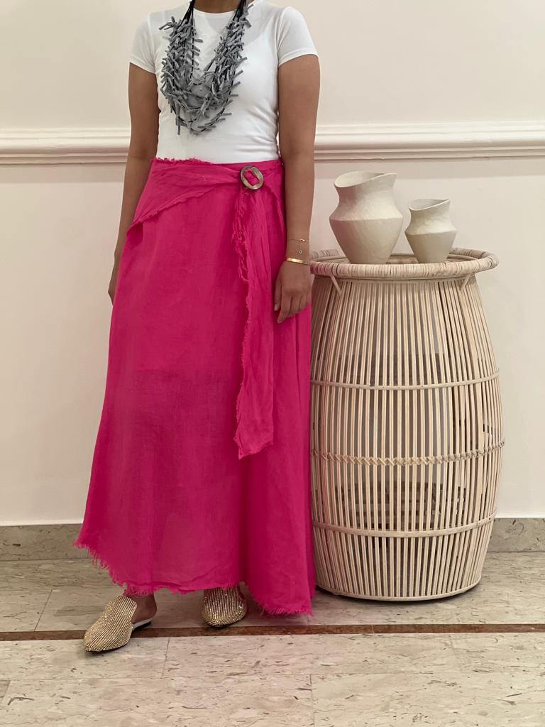 Linen skirt (Available in colours)