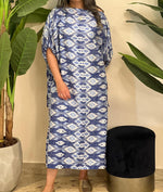 Linen patterned dress