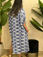 Linen patterned dress