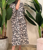 Linen patterned dress