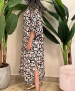 Linen patterned dress