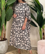 Linen patterned dress