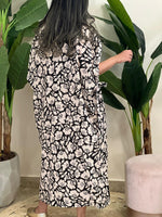 Linen patterned dress