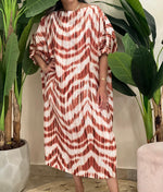 Linen patterned dress