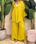 Yellow linen set