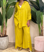 Yellow linen set