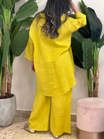 Yellow linen set