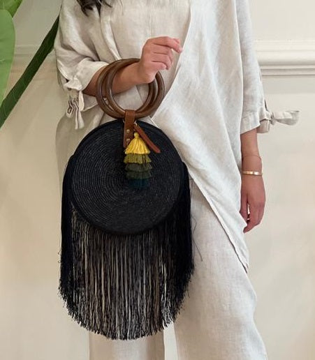 Round Bag with fringes