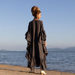 Grey Ruffled dress