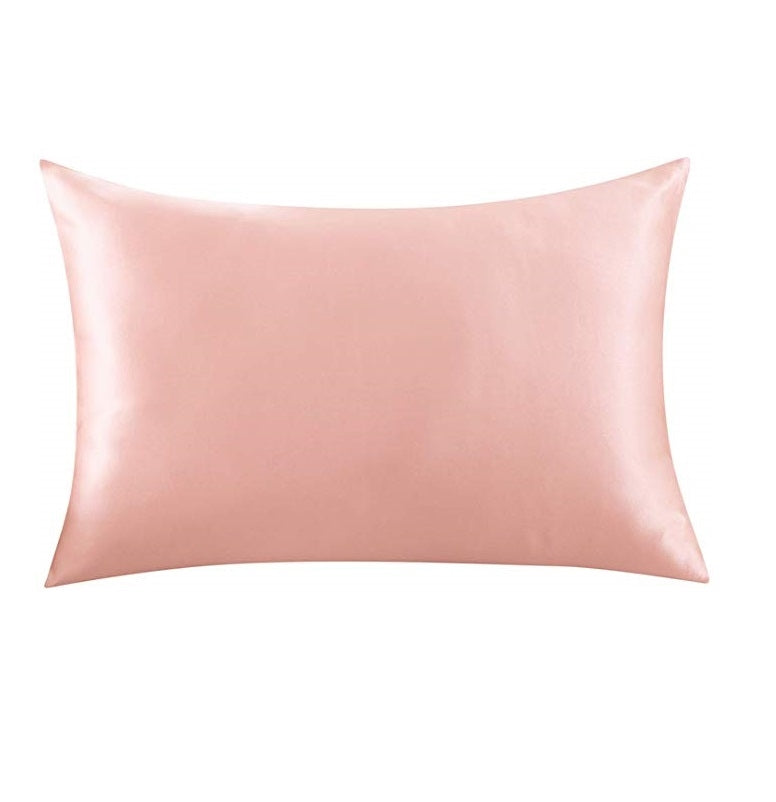 Pink silk travel set