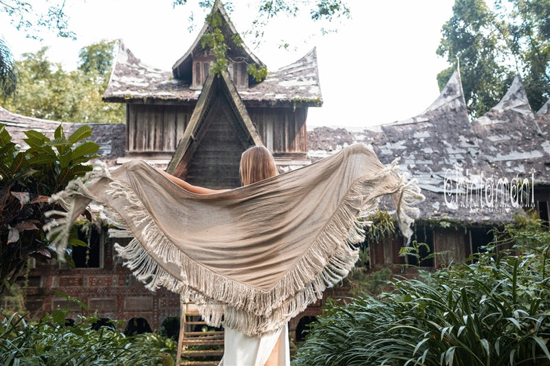 Sage Linen shawl