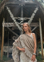 Sage Linen shawl