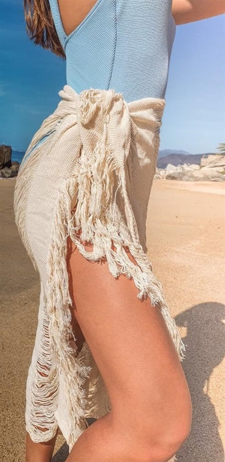 Organic cotton wrap skirt