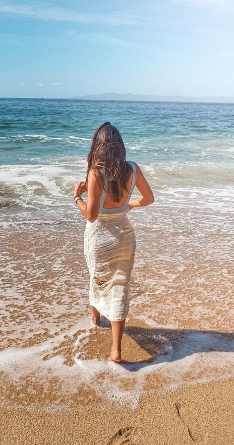 Organic cotton wrap skirt