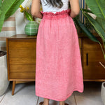 Linen skirt - Pink
