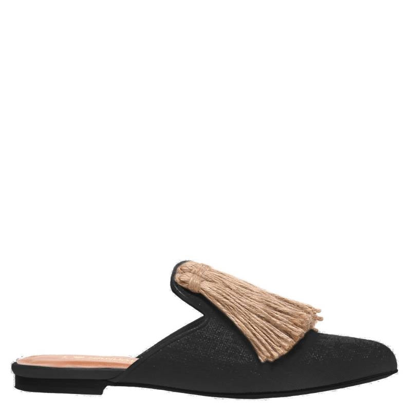 Virginia - Women Leather Mules (black)