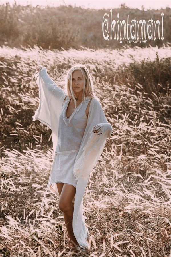 off-white Wide boho kimono