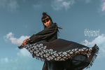 Asymmetric black cardigan