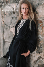 Asymmetric black cardigan