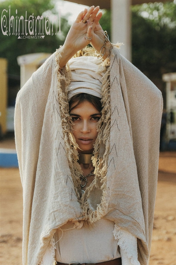 Beige Wide boho kimono