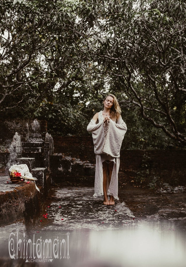 Beige Wide boho kimono
