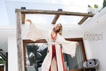 Off-white cotton Wide boho kimono