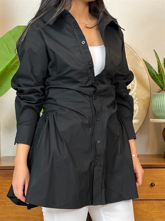 Black Peplum shirt