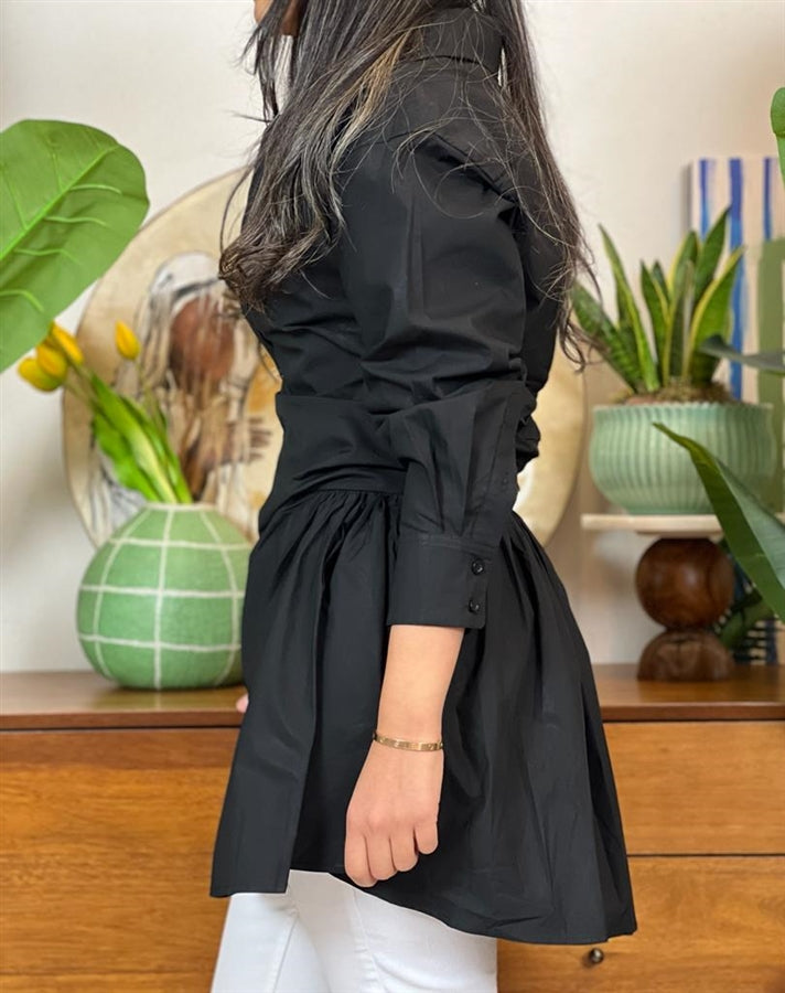 Black Peplum shirt