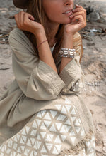 Asymmetric sage green cardigan