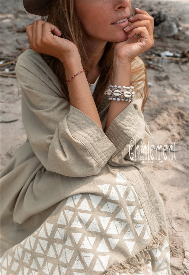 Asymmetric sage green cardigan