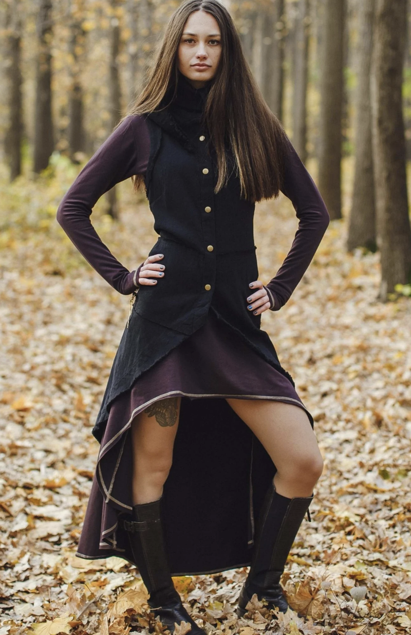 Black Boho vest