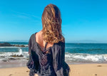 Black cropped Crudo top