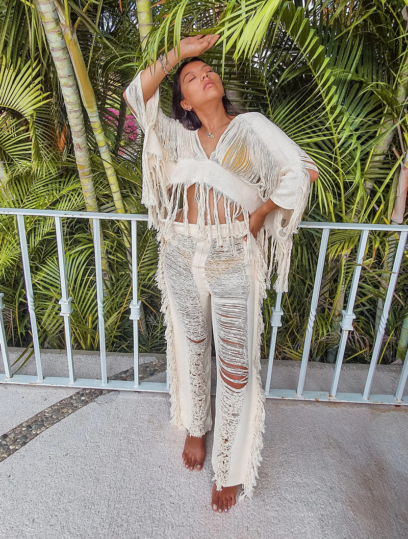 Beige Crudo top