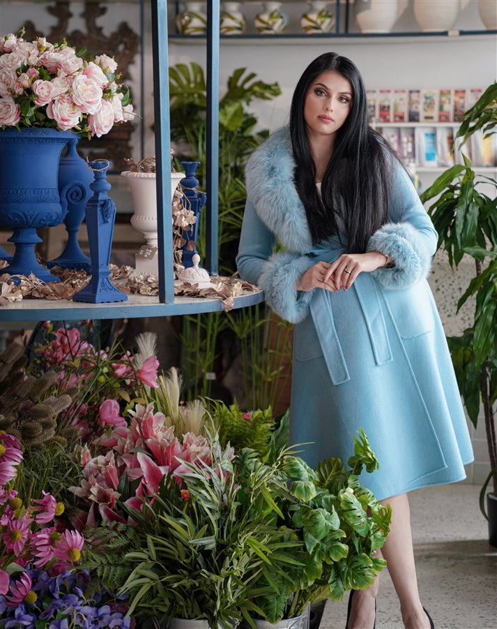 long Jacket with fur (colours available)
