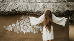 Off-White boho kimono wrap top