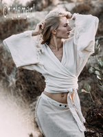Off-White boho kimono wrap top