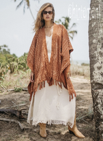 Rust square poncho