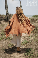 Rust square poncho