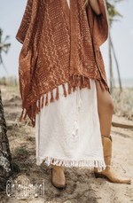 Rust square poncho