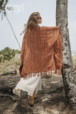 Rust square poncho