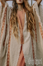 Off- white poncho coat