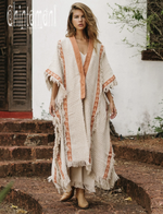 Off- white poncho coat